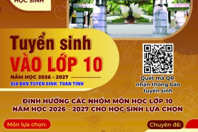 Thông báo tuyển sinh vào lớp 10 năm học 2026 – 2027