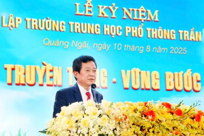 Thư cảm ơn của Hiệu trưởng về Lễ kỷ niệm 70 năm thành lập trường THPT Trần Quốc Tuấn (1955 – 2025)